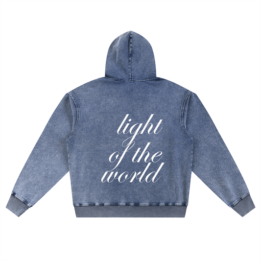 Matthew 5:14 Blue Oversized Unisex Hoodie