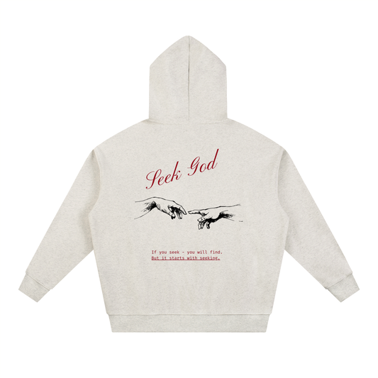 Seek God Oat Gray Unisex Hoodie