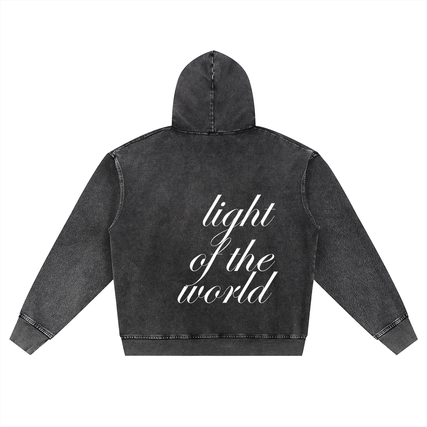 Matthew 5:14 Black Unisex Zip-Up Hoodie