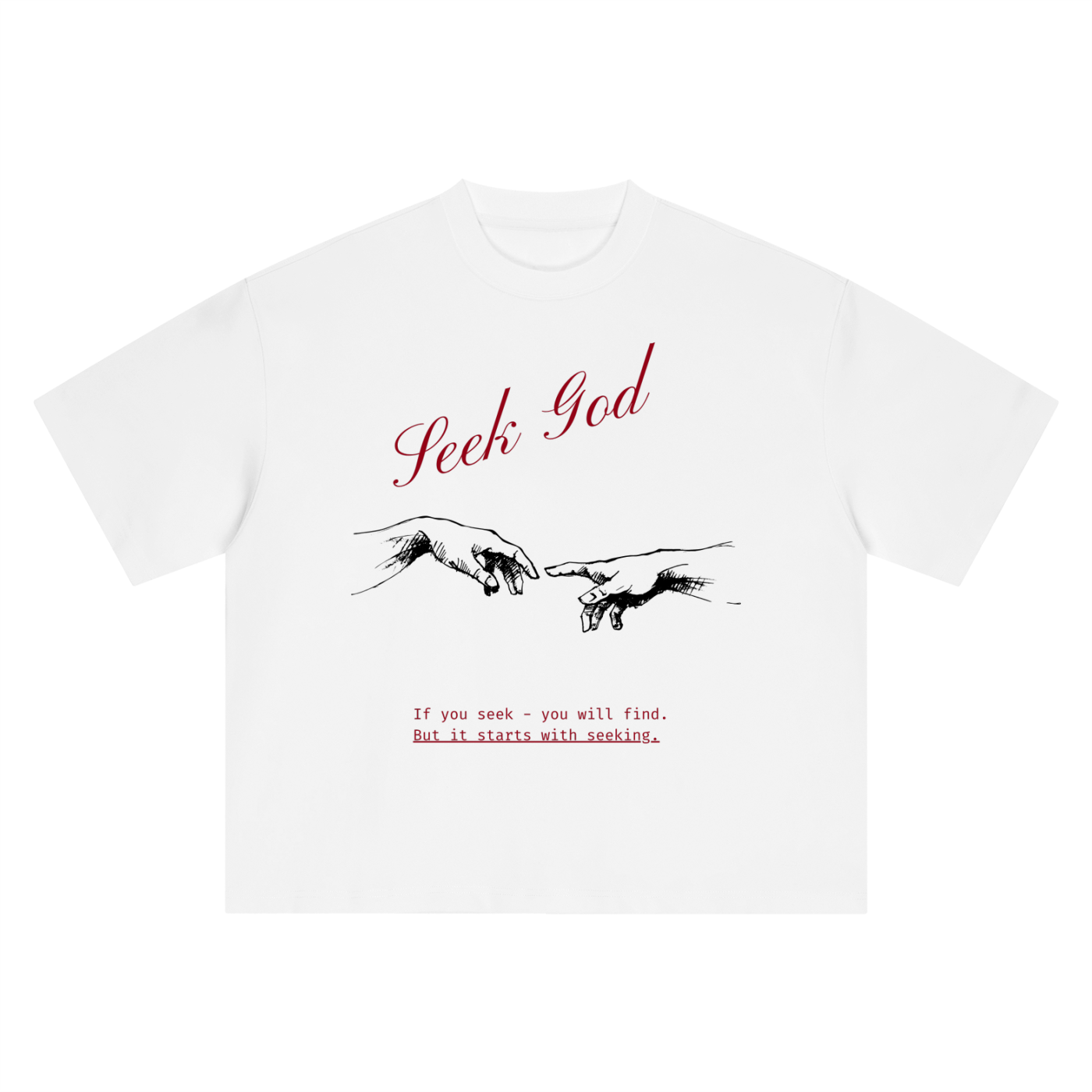 Seek God Oversized Unisex T-Shirt