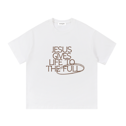 John 10:10 Brown Font Unisex T-Shirt
