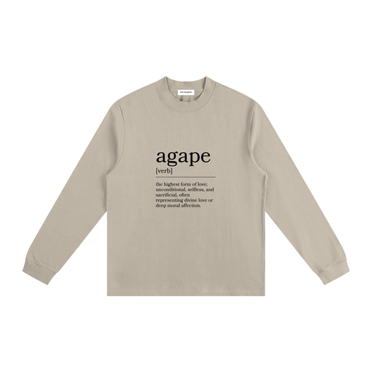 Agape Taupe Unisex Sweatshirt