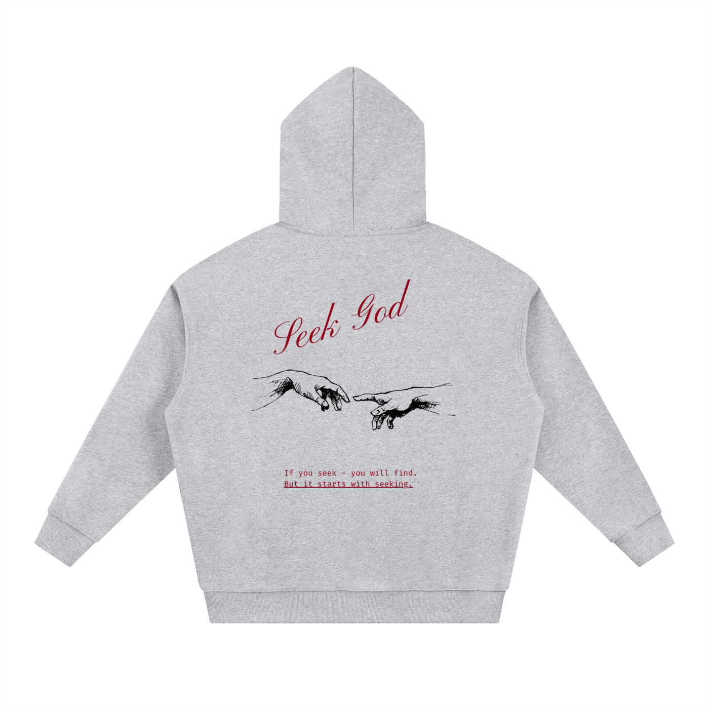 Seek God Gray Unisex Hoodie
